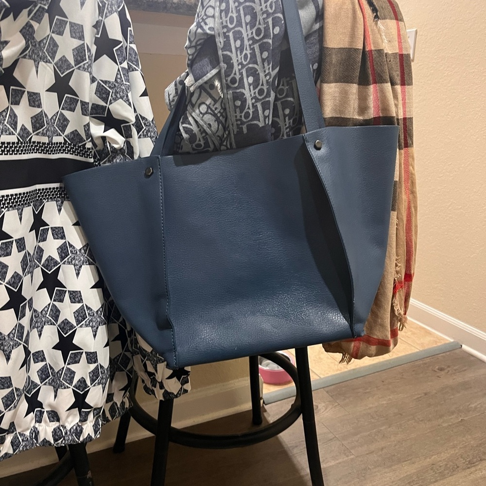 Neiman Marcus Elegant Blue Tote